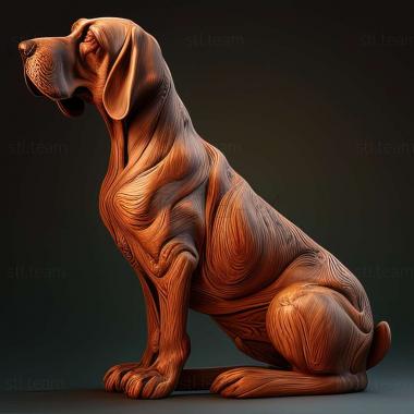 3D model Polish Hound dog (STL)